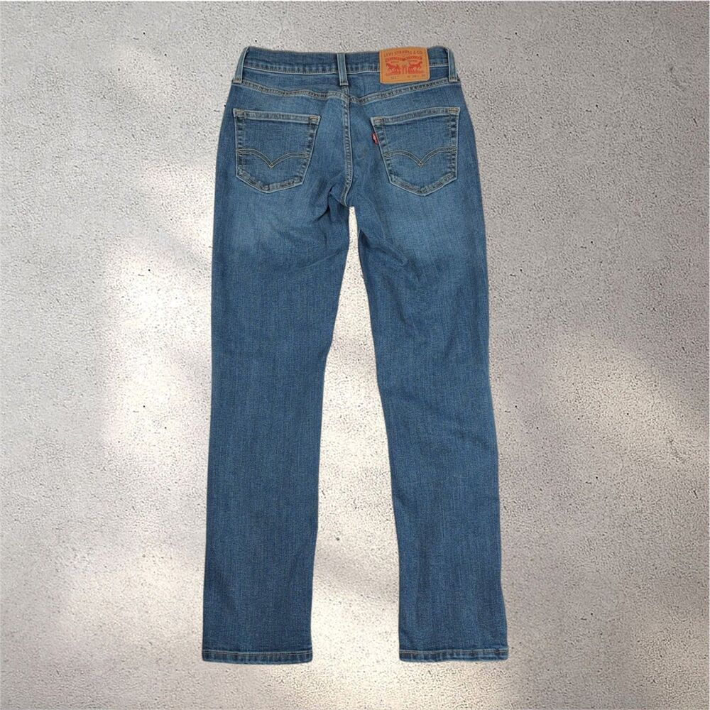 Levi's 511 Slim Fit Jeans Men's W29 L30 Light Wash Stretch Denim Classic euc - Picture 2 of 11